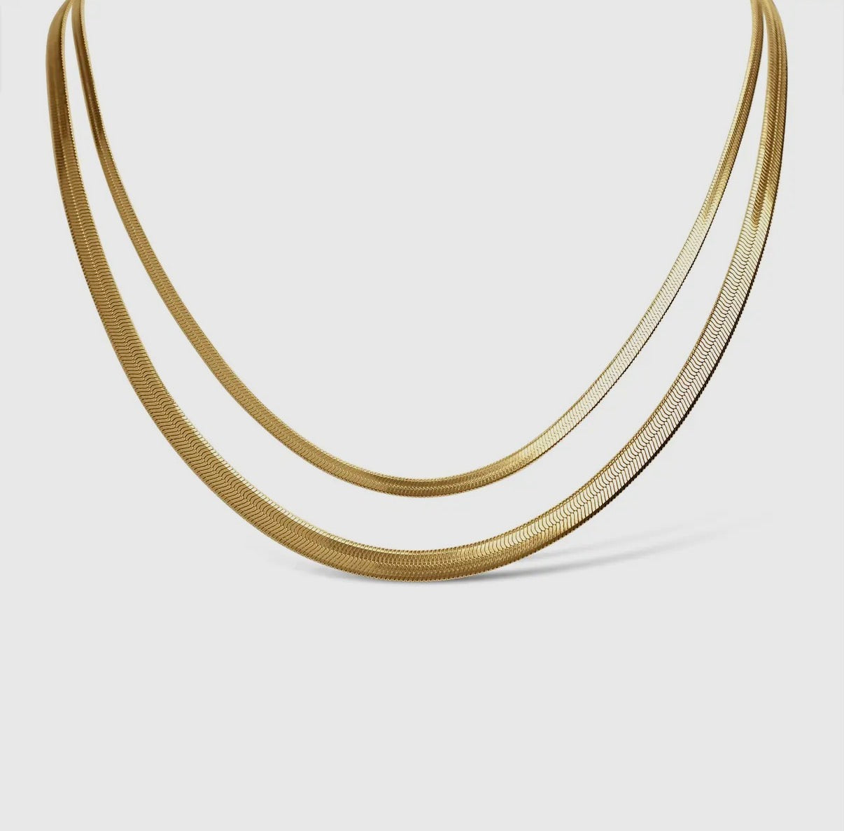 3mm Herringbone Chain Necklace