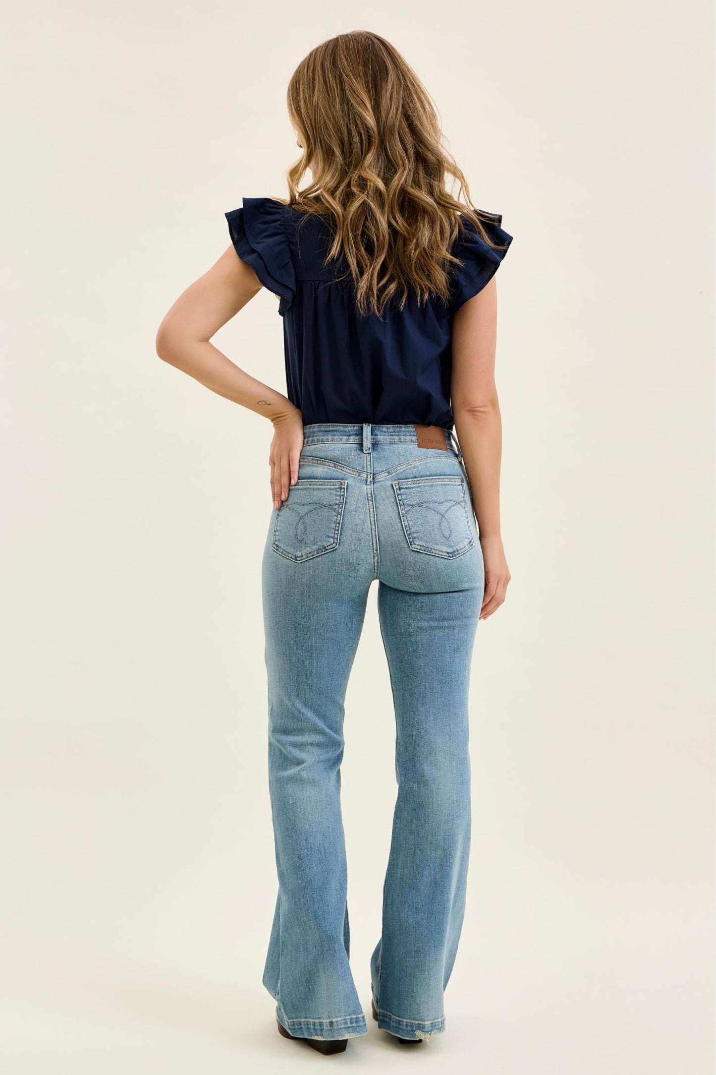Judy Blue Allie Multi-Inseam Mid Rise Flare Jeans (JB 82718)