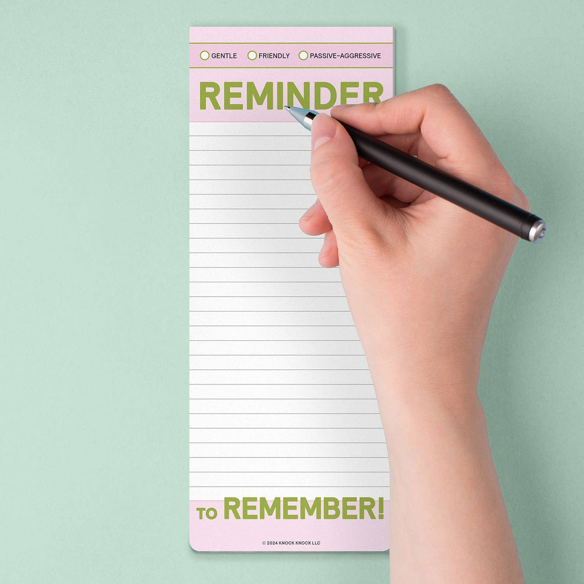 Reminder to Remember Make-a-List Pad