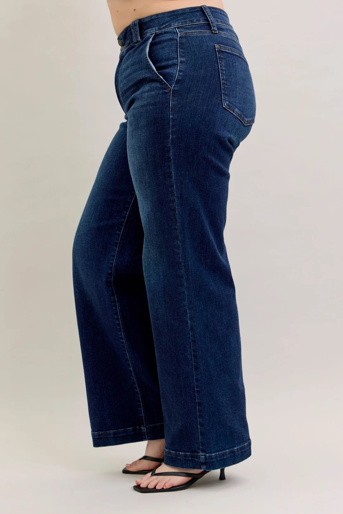 Judy Blue Jane Multi-Inseam High Rise Trouser Jeans