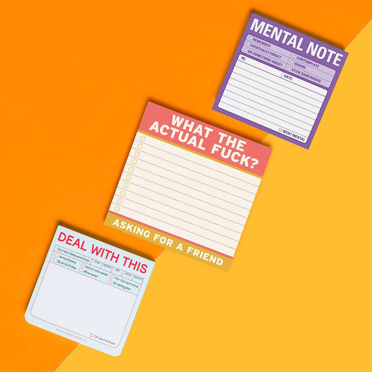 Actual F*ck Large Sticky Notes (4 x 4-inches)
