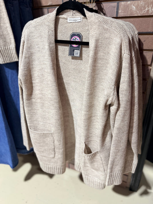 Heather Mocha Sweater Cardigan