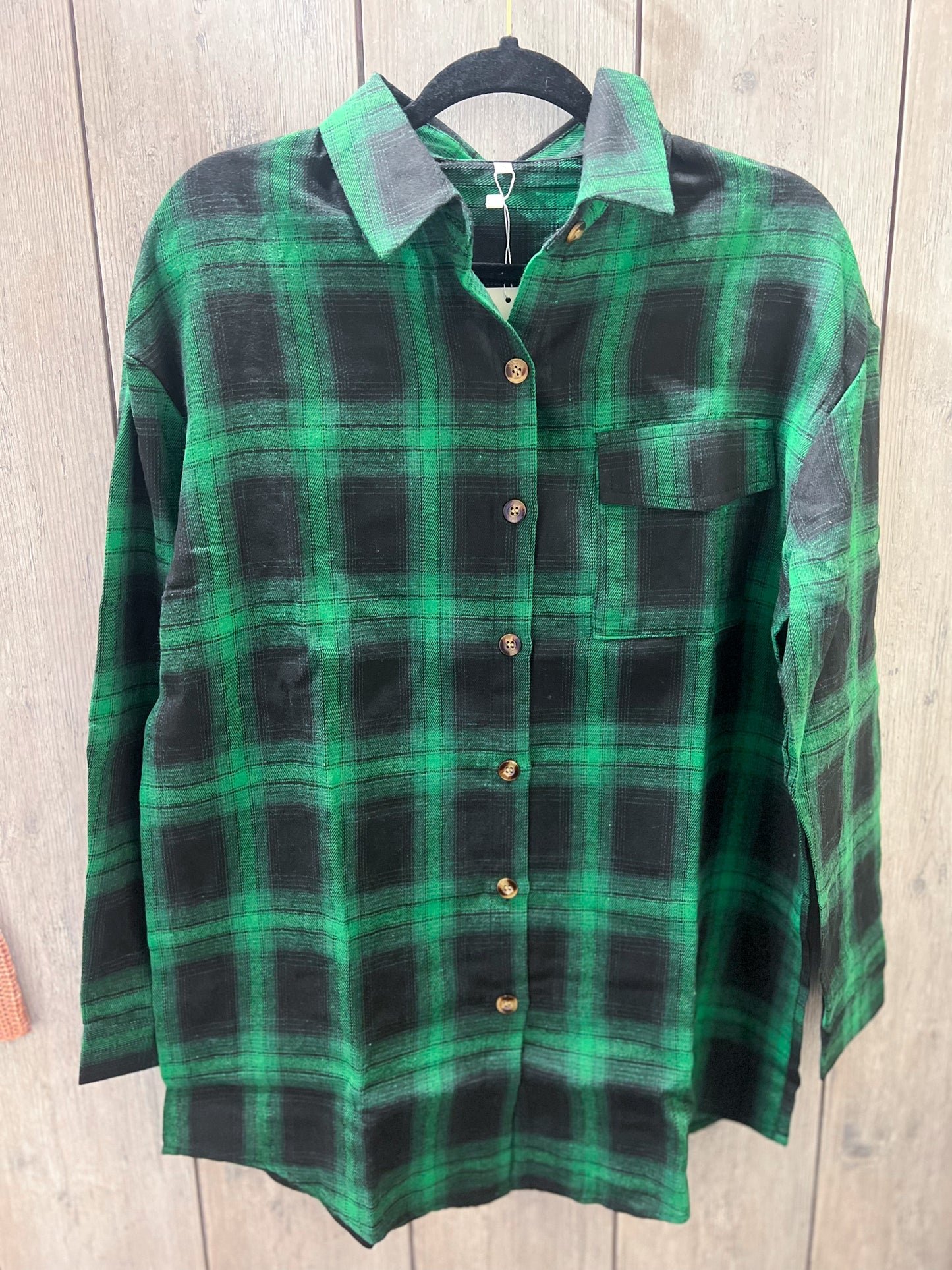 Emerald Plaid Shacket