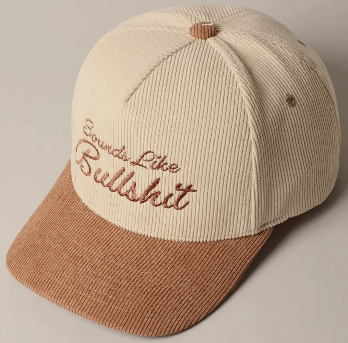 Sounds Like BS Corduroy Trucker Hat