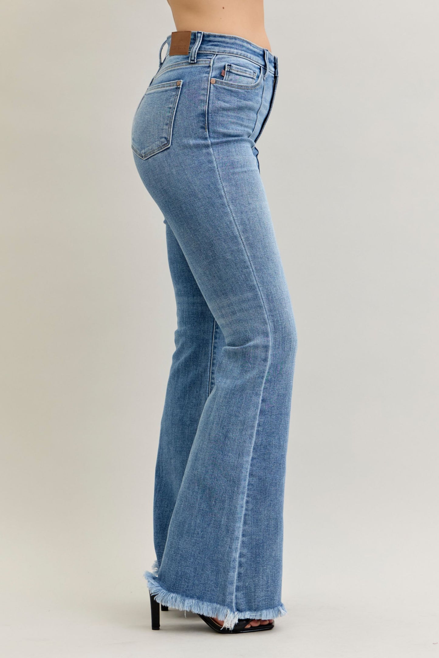 Judy Blue Gracie High Rise Front Pintuck Flare Jeans (JB 82687)