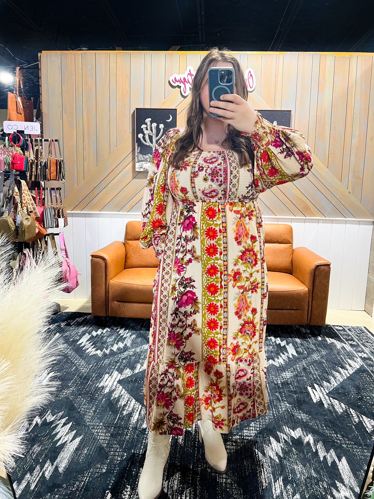 Garden Party Smocked Maxi Dress