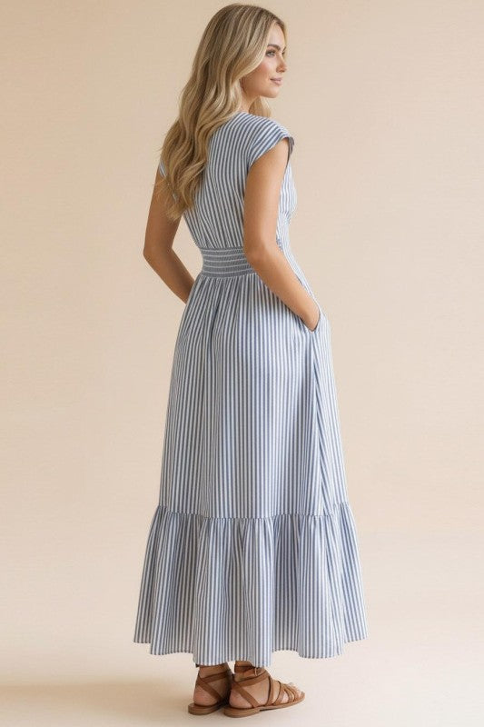 Blue Summer Stripes Dress