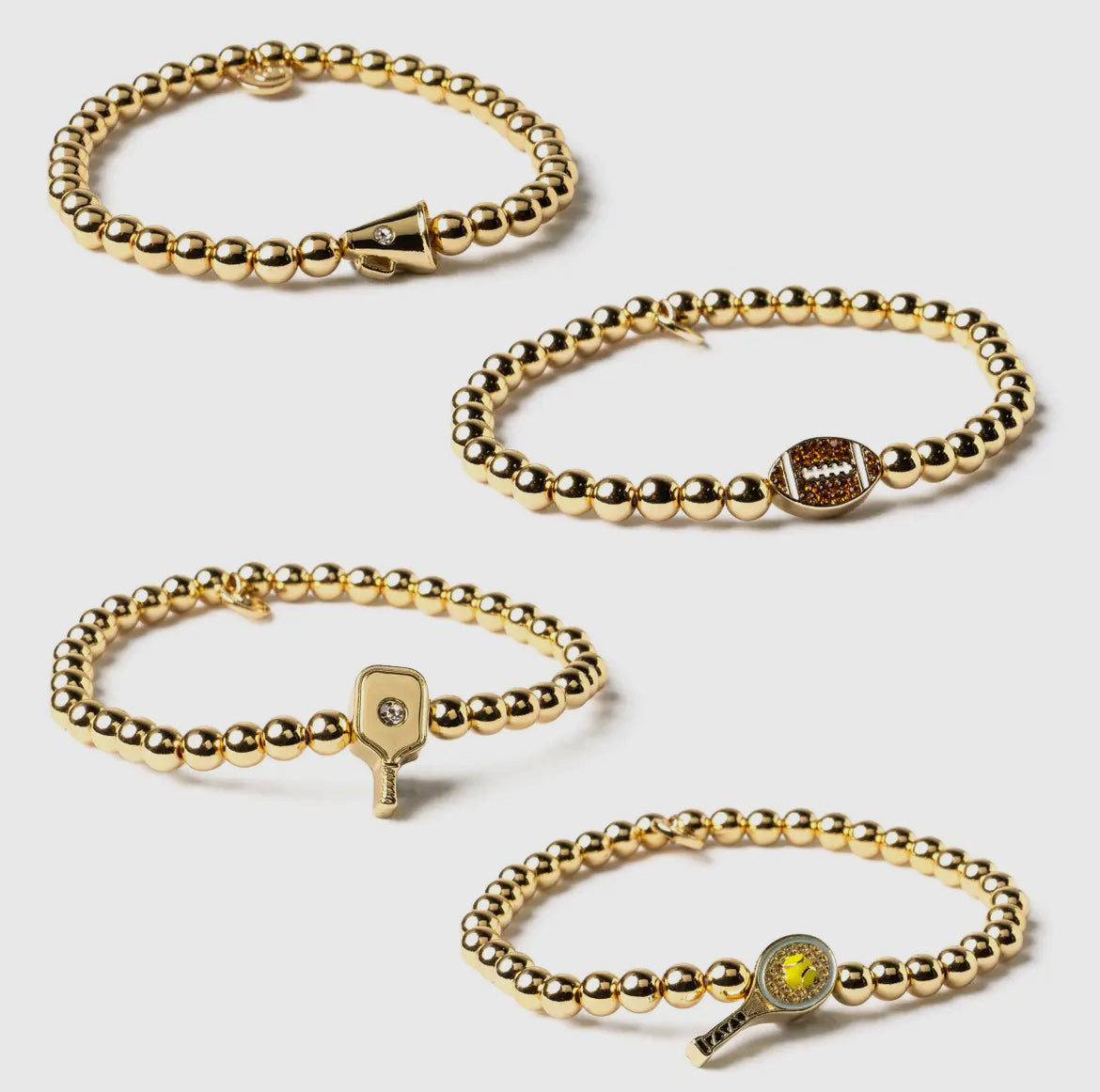 Soul Stacks Gold Sports Stretch Braclets