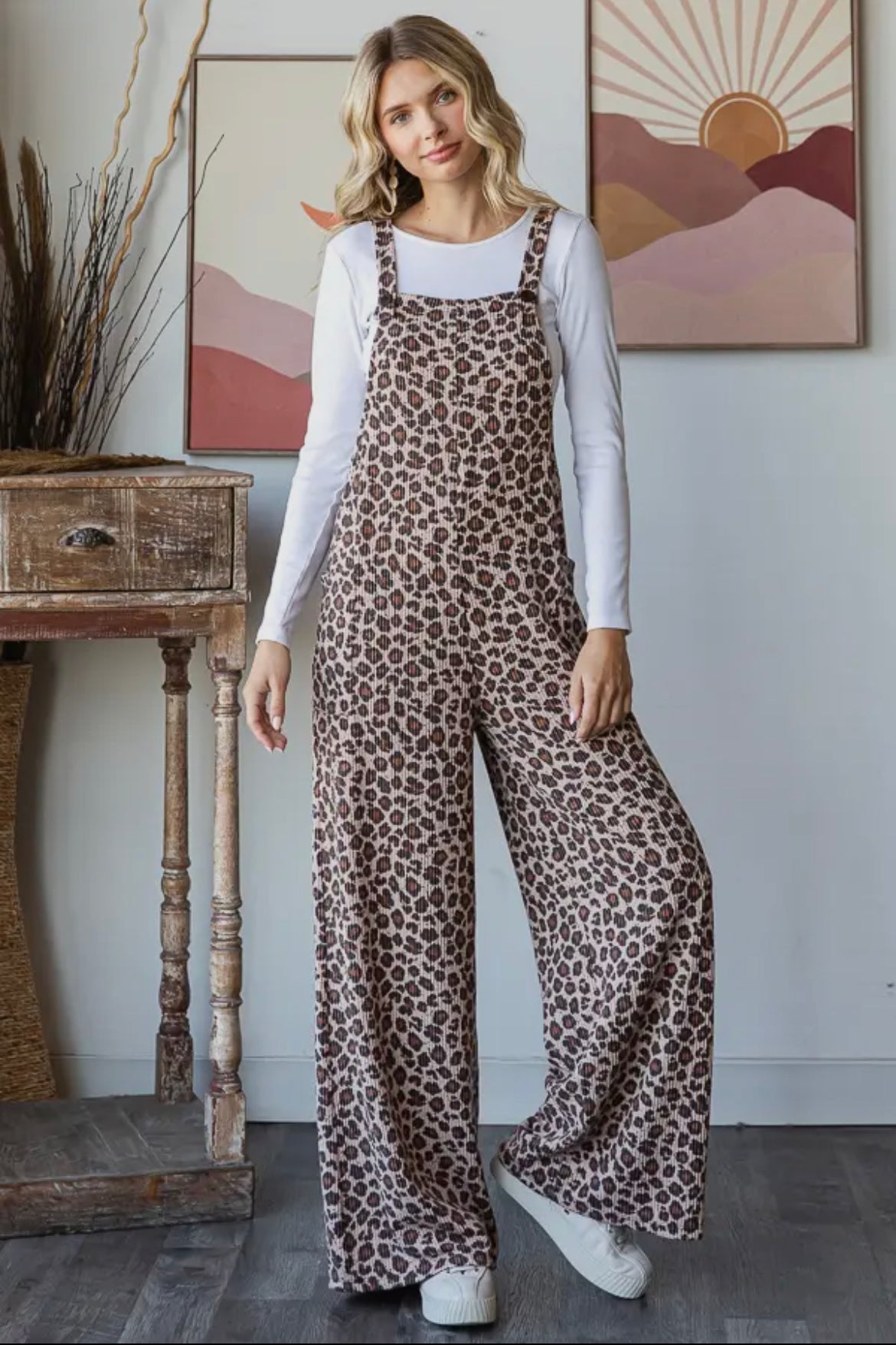 Leopard Slouchy Jumpsuit