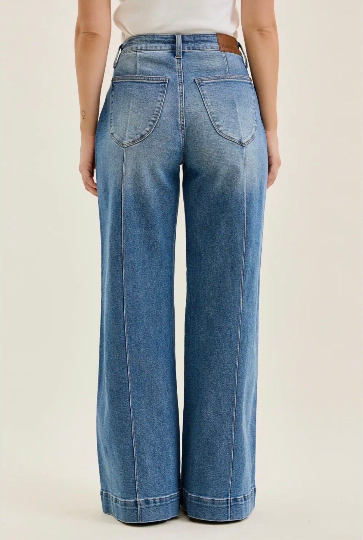 Judy Blue Liza High Rise Palazzo Jeans (JB 881160)