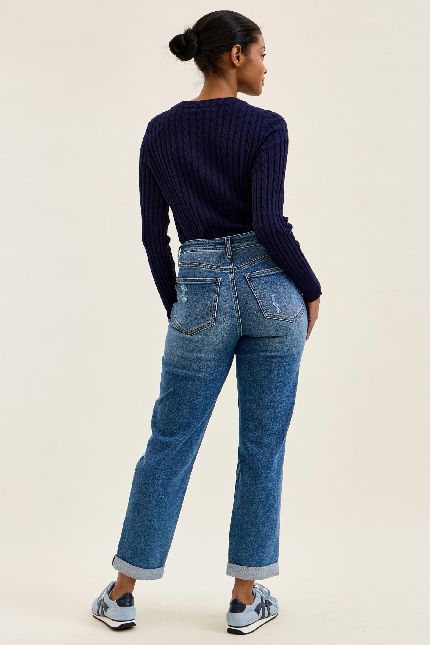 Judy Blue Billie High Rise Boyfriend Fit Jeans (JB 881189)