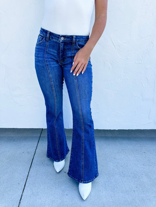 Stella Mid-Rise Flare Jeans