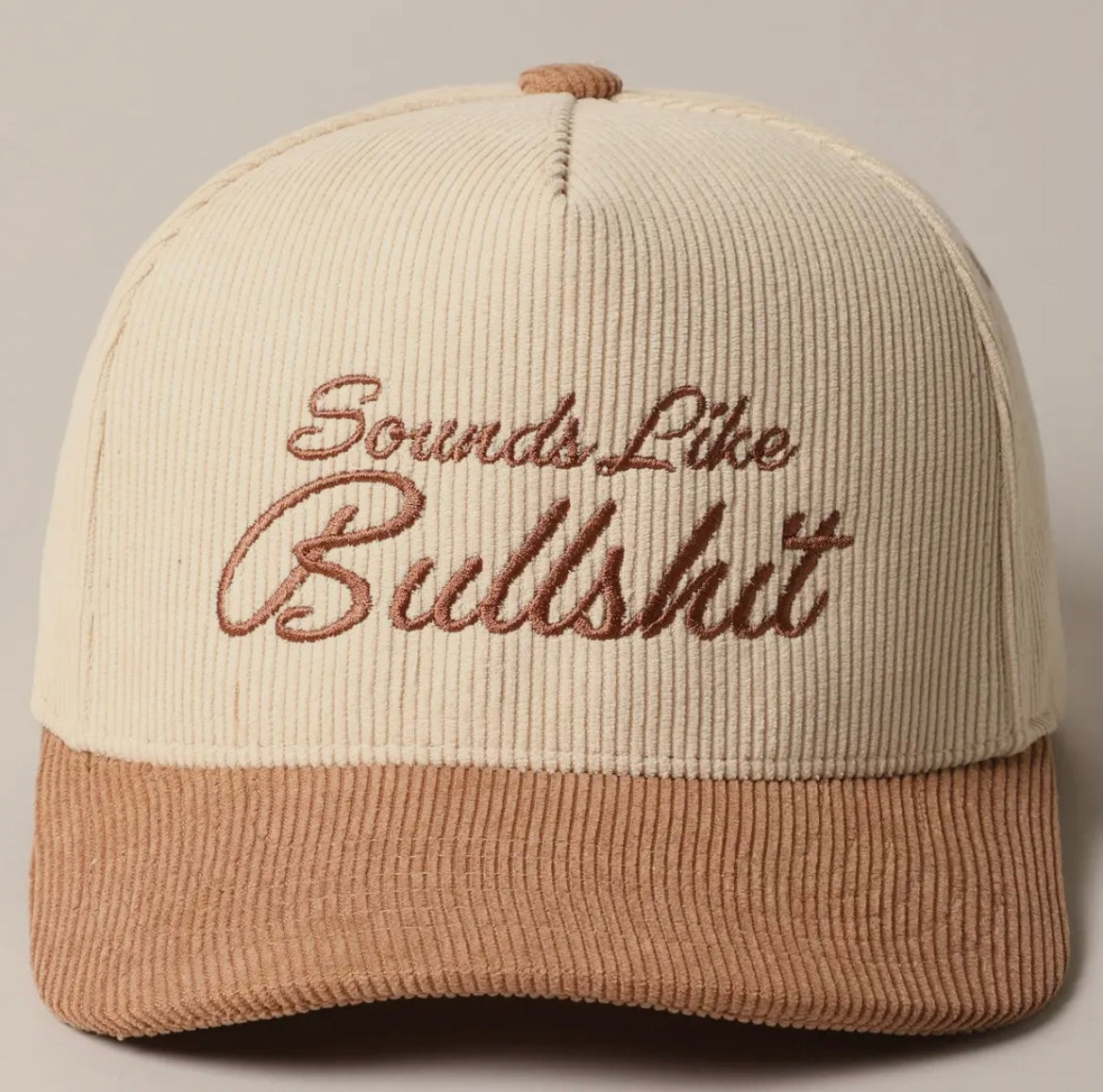 Sounds Like BS Corduroy Trucker Hat