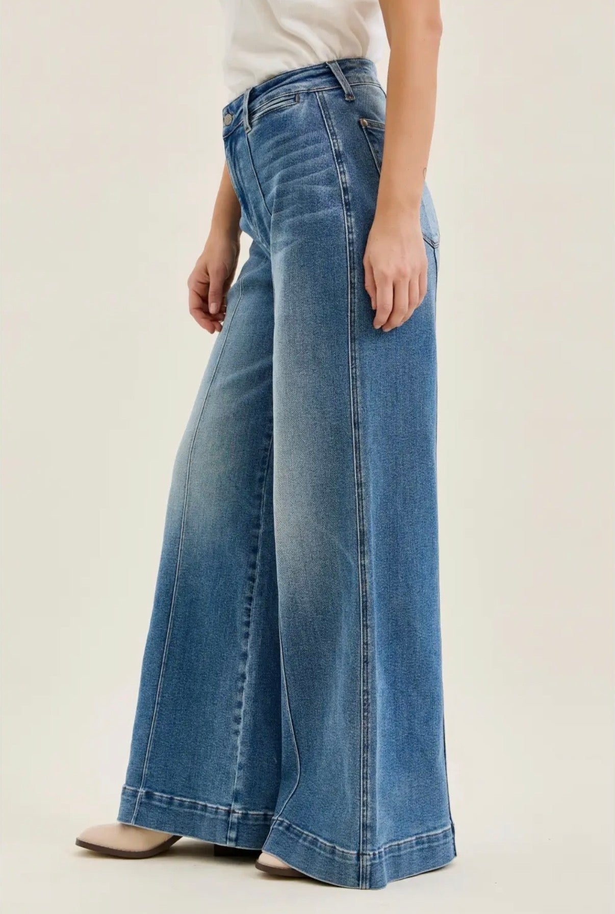 Judy Blue Liza High Rise Palazzo Jeans (JB 881160)