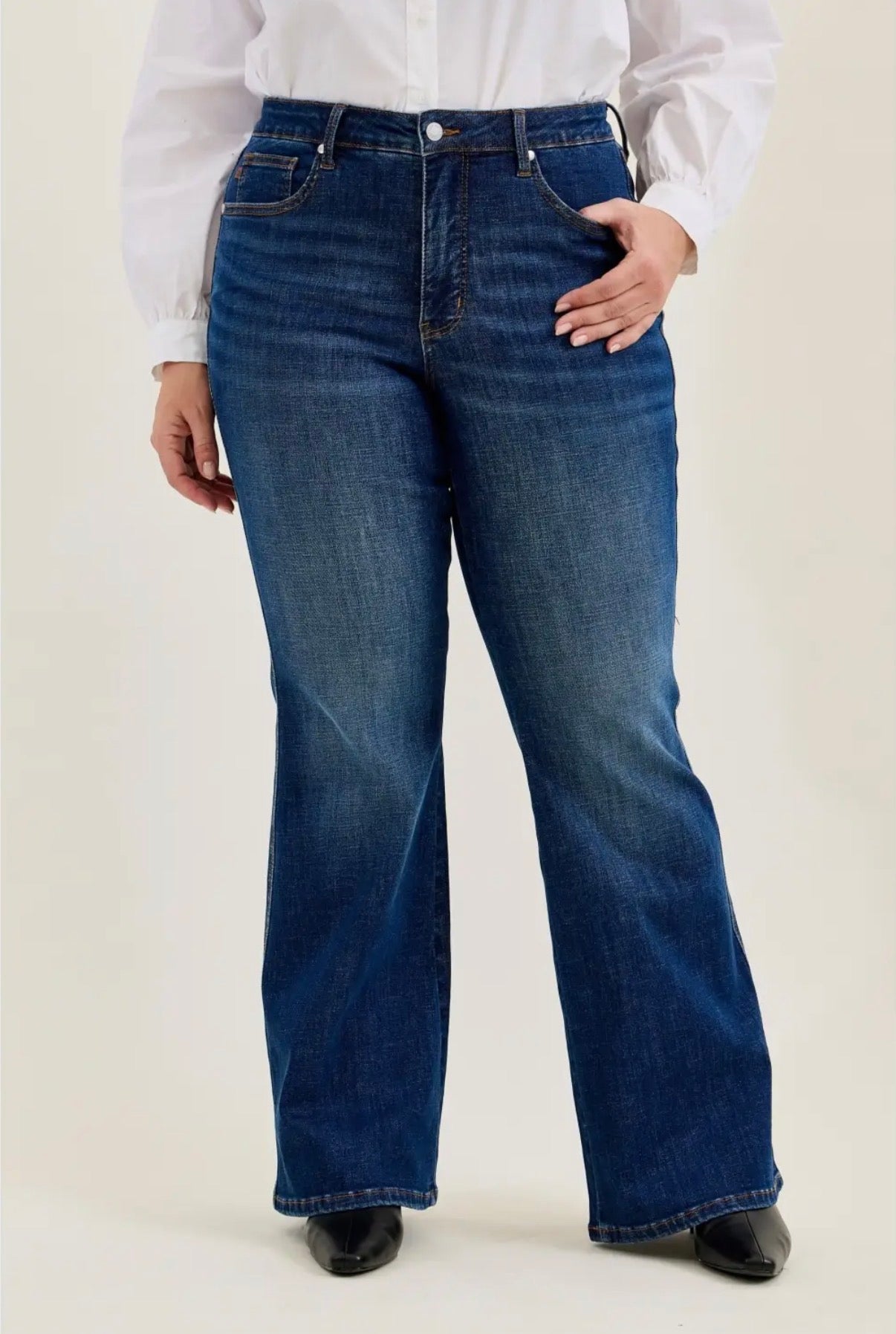 Judy Blue Charlotte High Rise Tummy Control Flare Jeans (JB 881188)