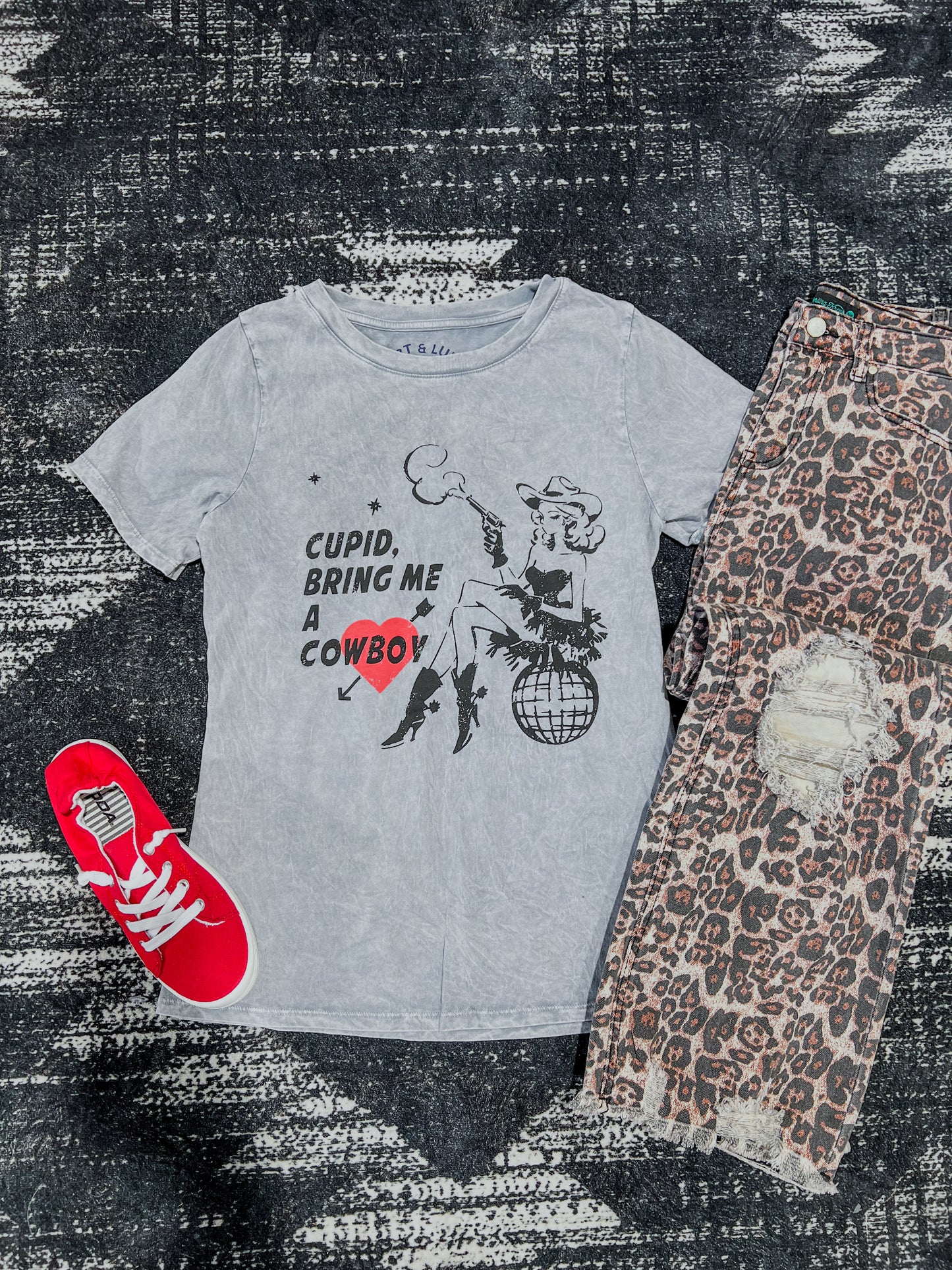 Bring Me A Cowboy Premium Mineral Wash Tee