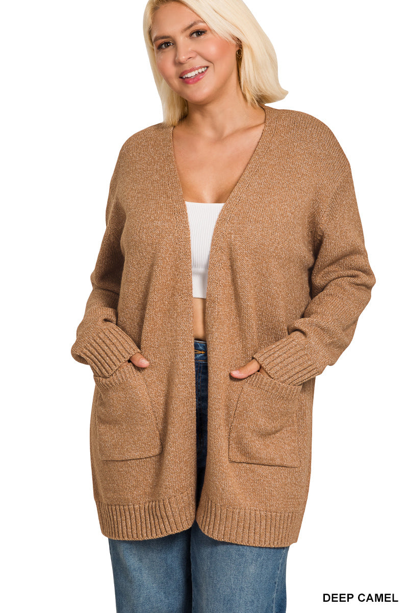 Deep Camel Sweater Cardigan