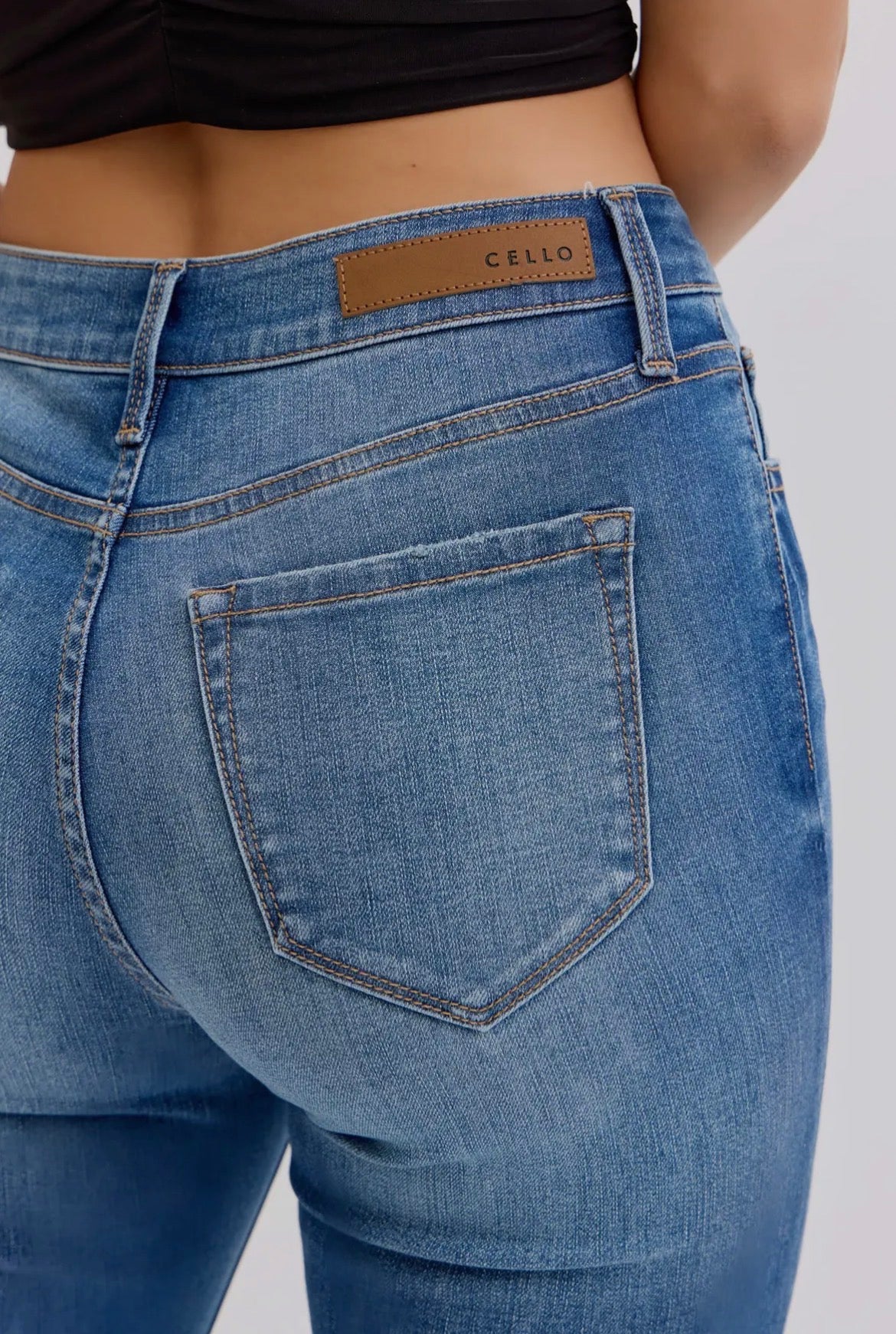 Vanessa Mid Rise Bootcut Jeans