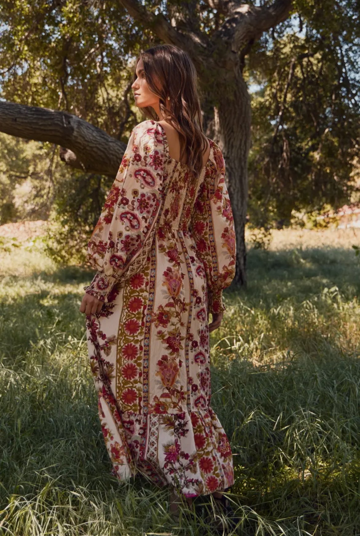 Garden Party Smocked Maxi Dress