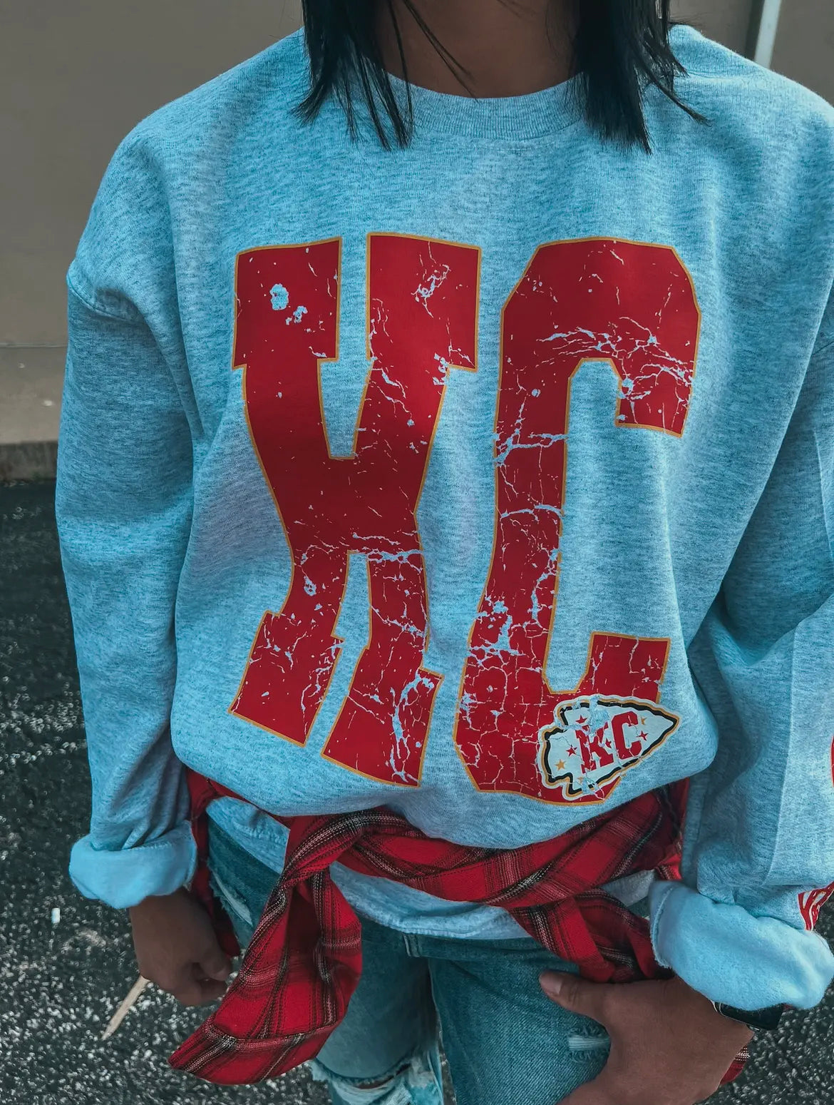 Ash Grey KC Crewneck Sweatshirt