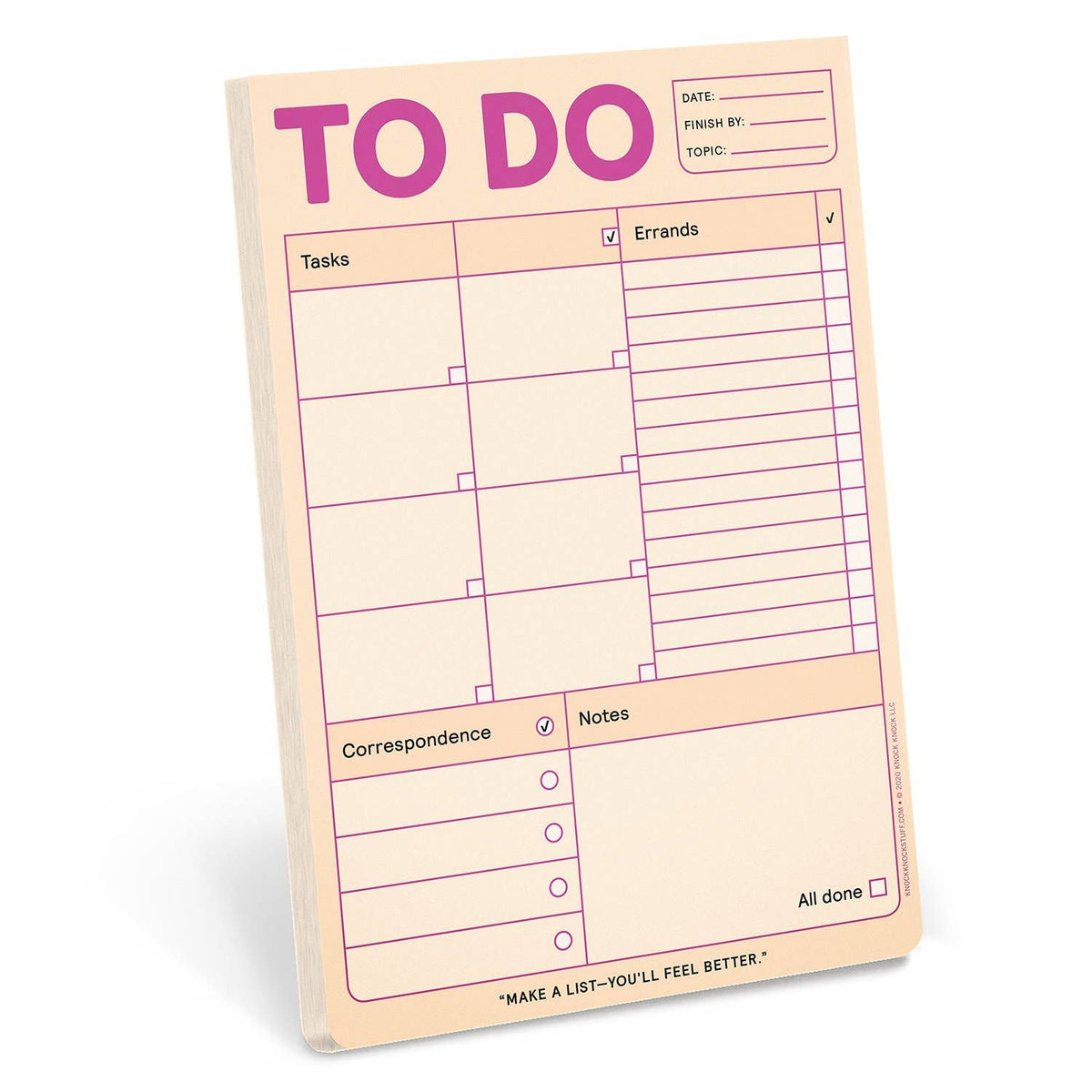 To Do Pad (Pastel Orange)