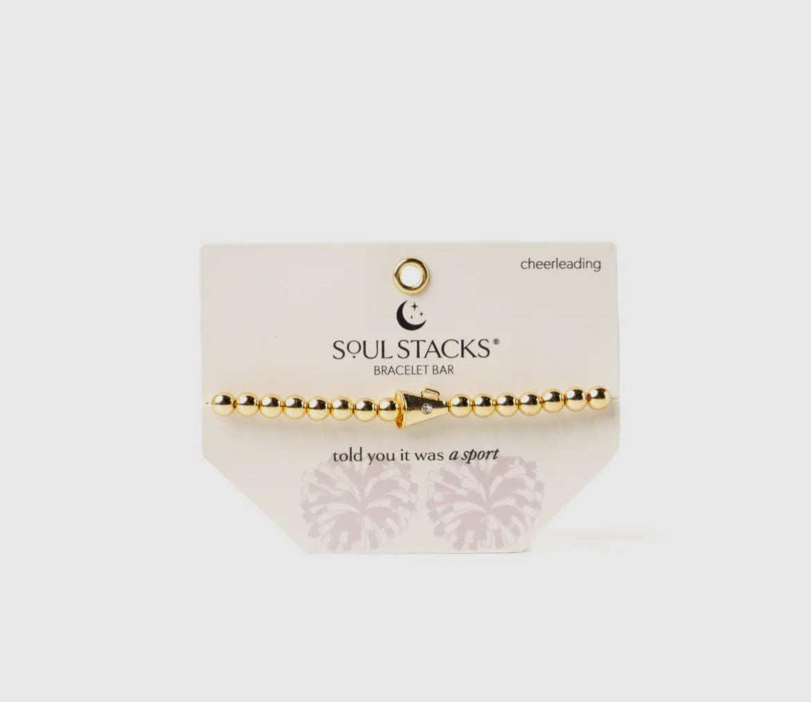 Soul Stacks Gold Sports Stretch Braclets