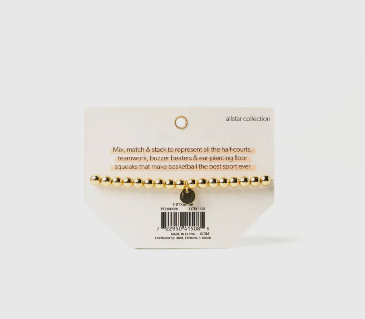 Soul Stacks Gold Sports Stretch Braclets