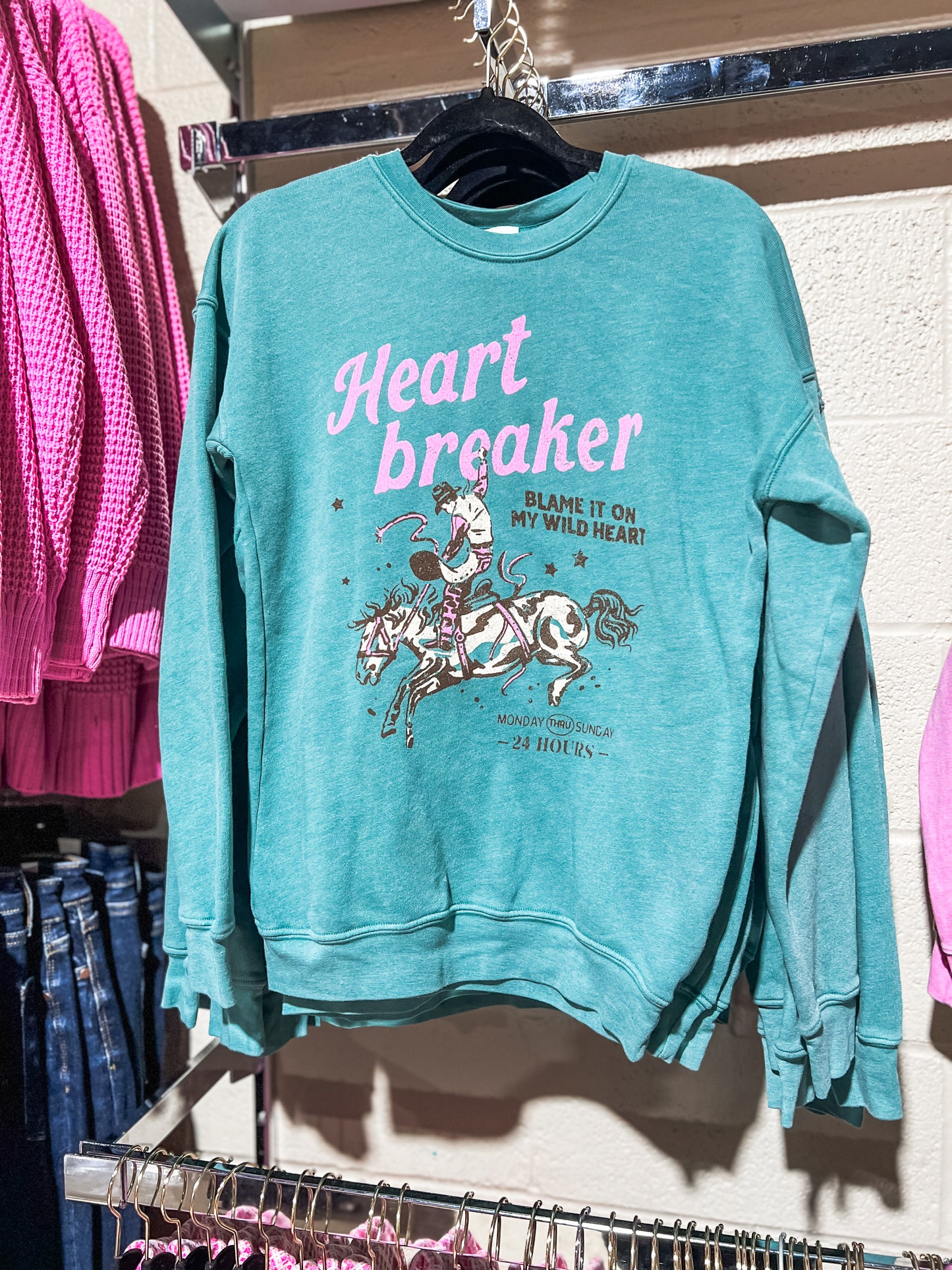 Heart Breaker Premium Mineral Wash Sweatshirt