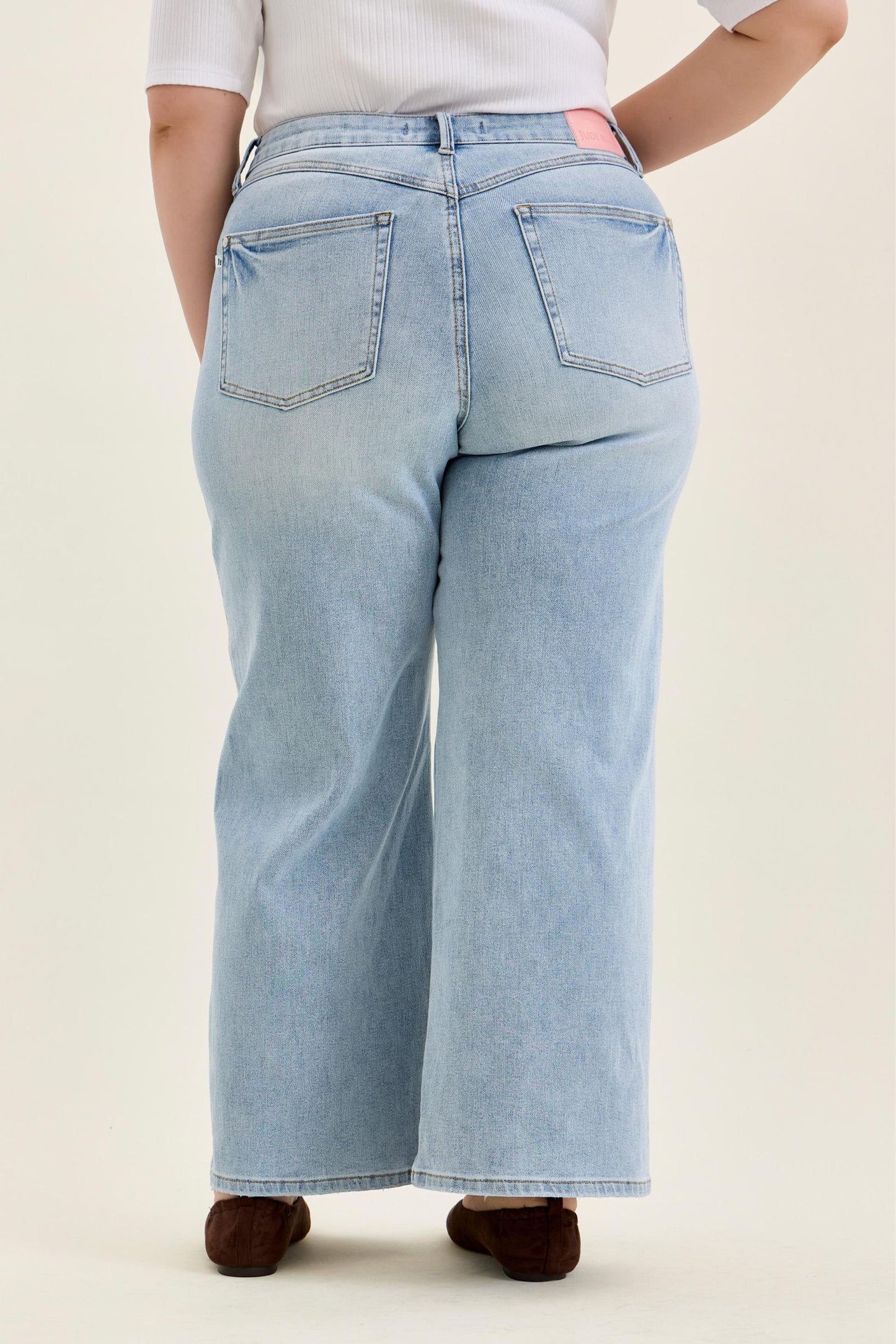Judy Blue Renee Petite High Rise Retro Wide Jeans (JB 881128)