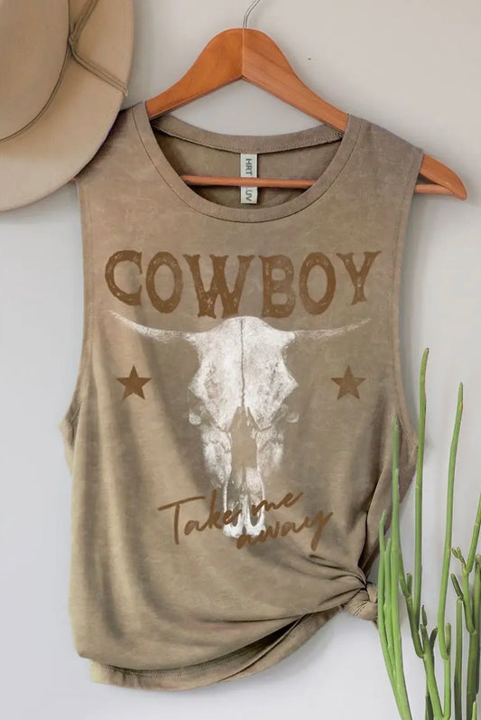 Cowboy Take Me Away Premium Tank