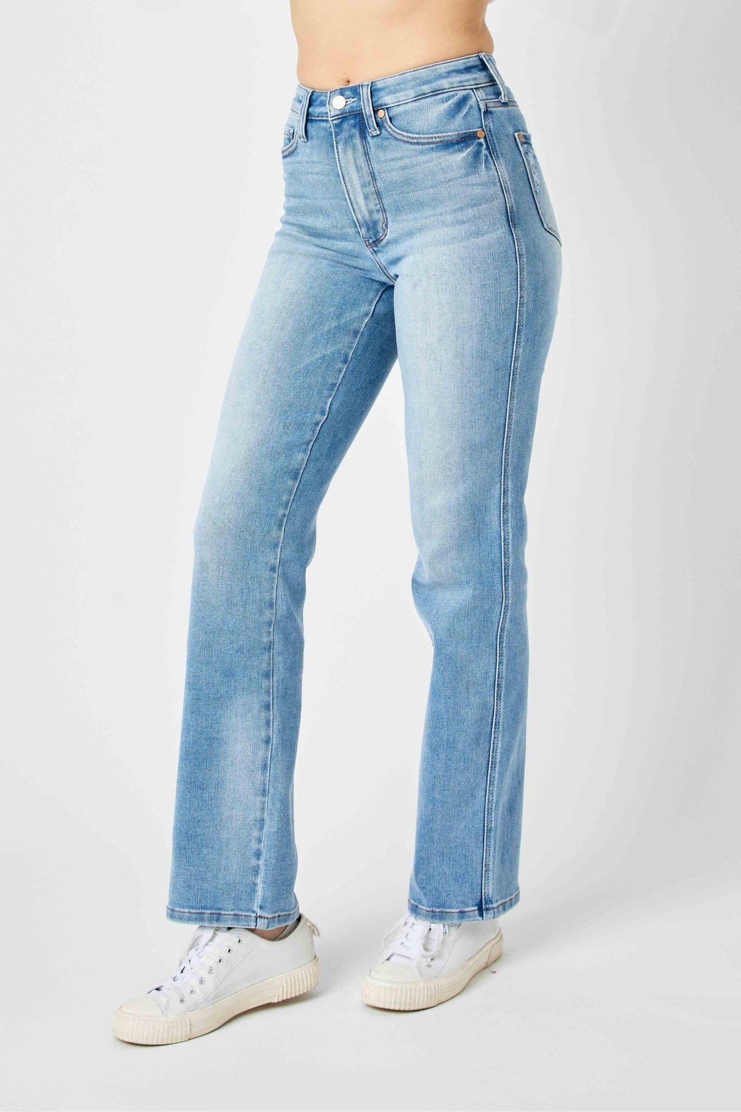 Judy Blue Xandra High Rise Tummy Control Straight Leg Jeans (JB 88794)