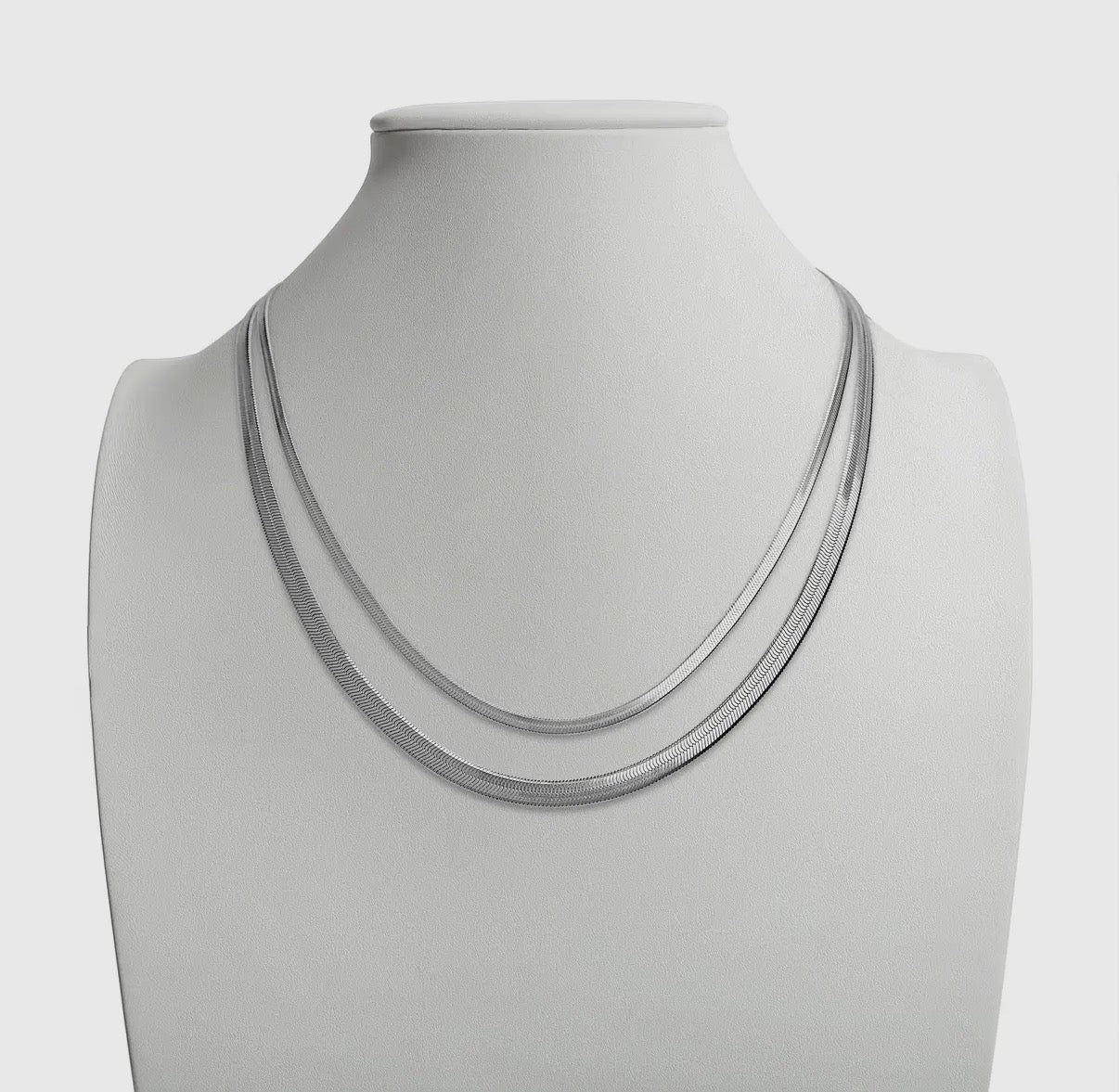3mm Herringbone Chain Necklace