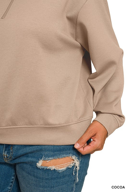 Cocoa Lightweight Scuba 1/4 Zip Pullover