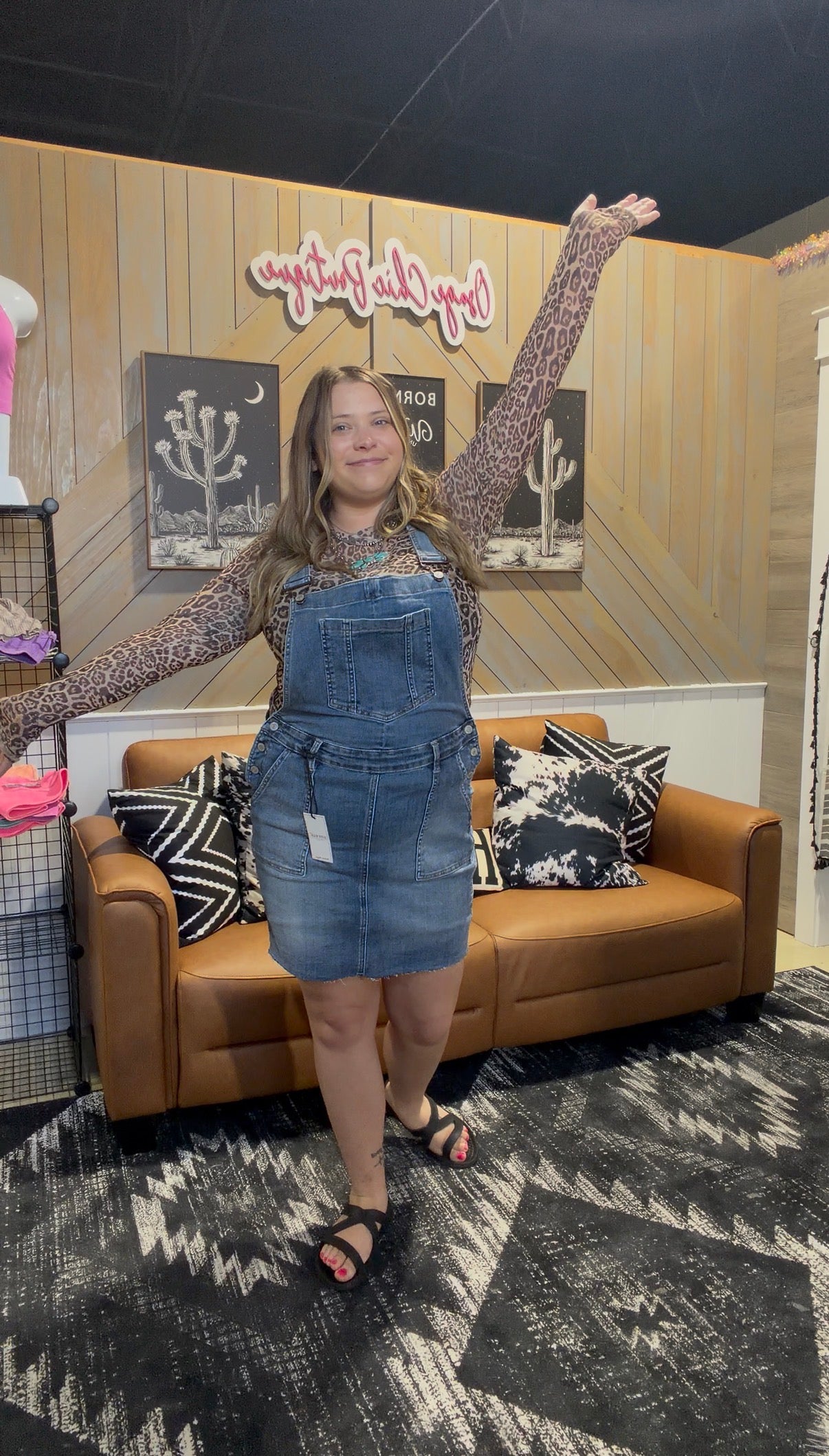 Judy Blue High Waist Overall Skirt