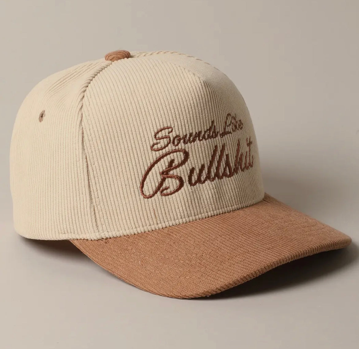 Sounds Like BS Corduroy Trucker Hat