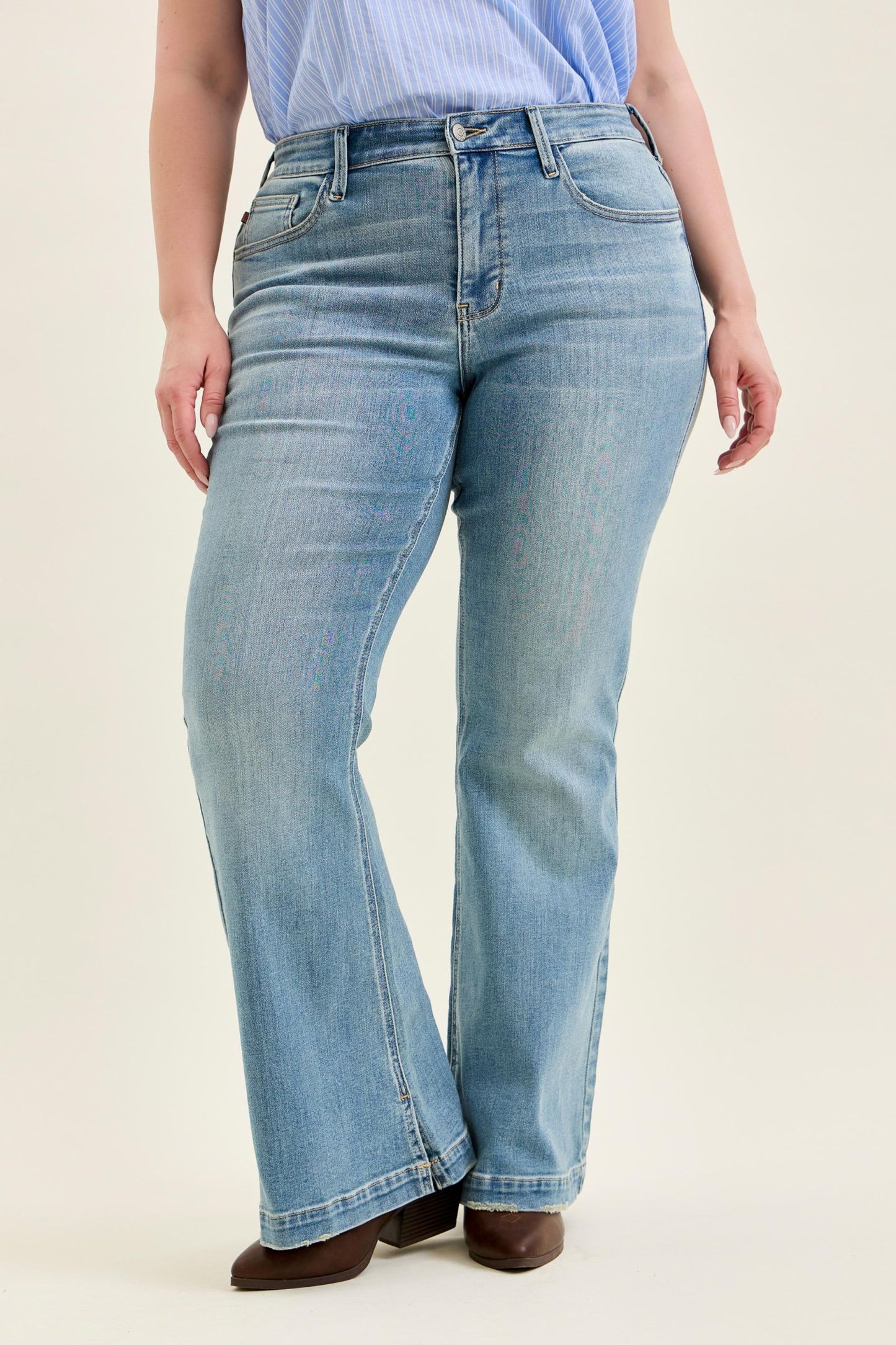 Judy Blue Allie Multi-Inseam Mid Rise Flare Jeans (JB 82718)