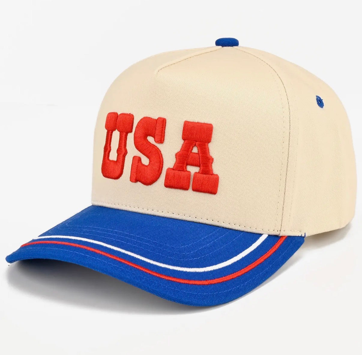 USA Two-Tone Embroidered Trucker Hat
