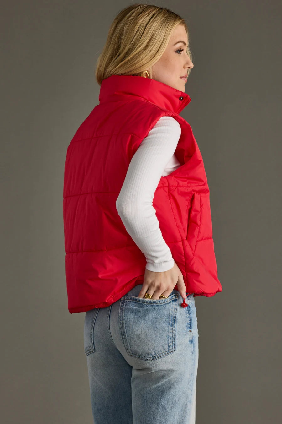 Red Puffer Vest