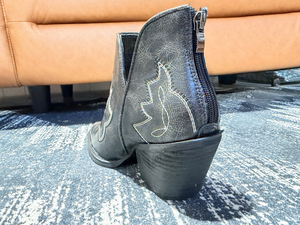 Black Blaize Western Embroidered Booties