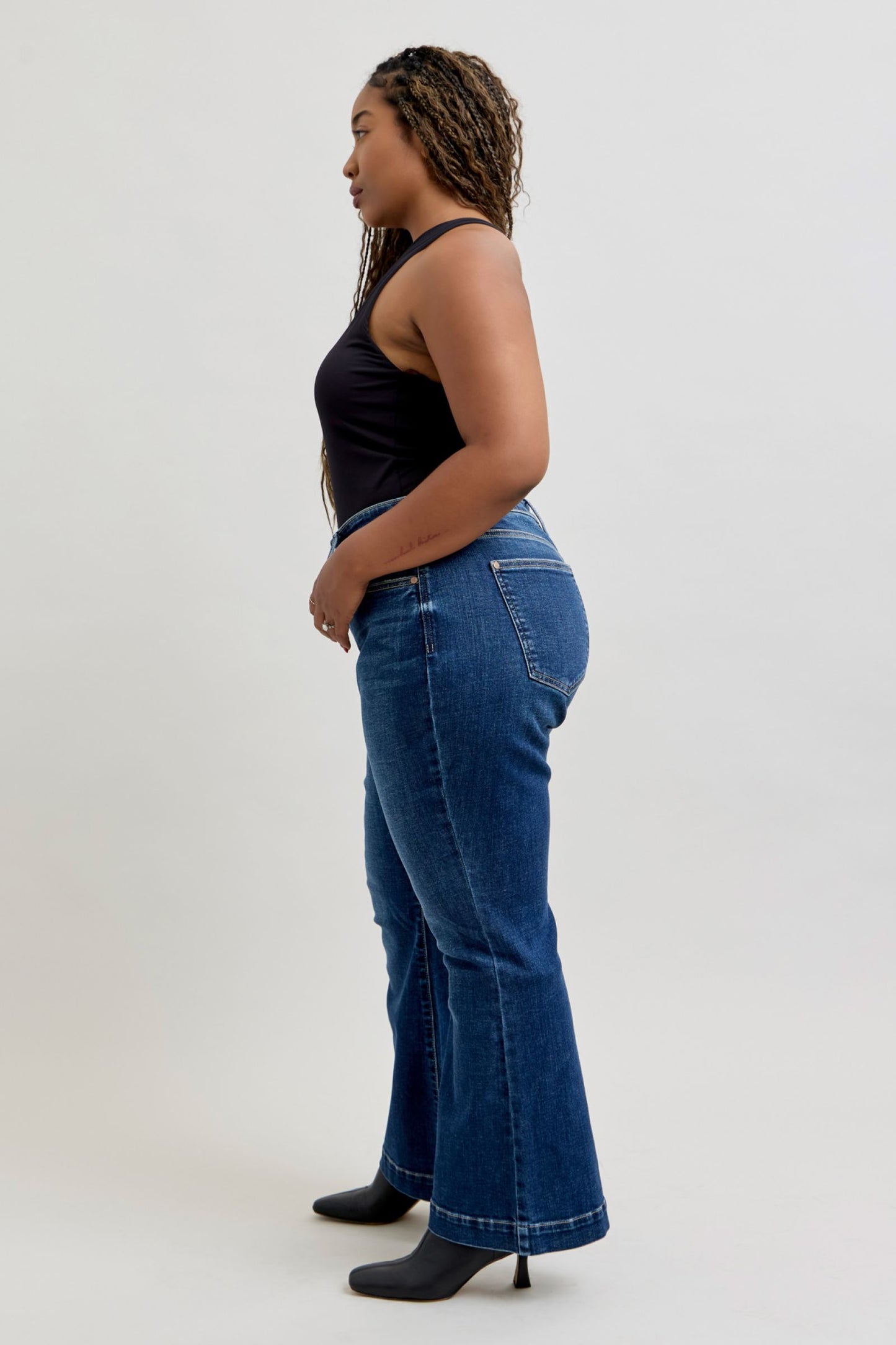 Judy Blue Petite Gwen Trouser Flare Jeans (JB 82637 PT)