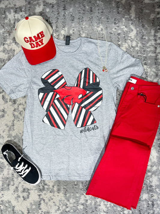 Wildcats Bow School Spirit Tee