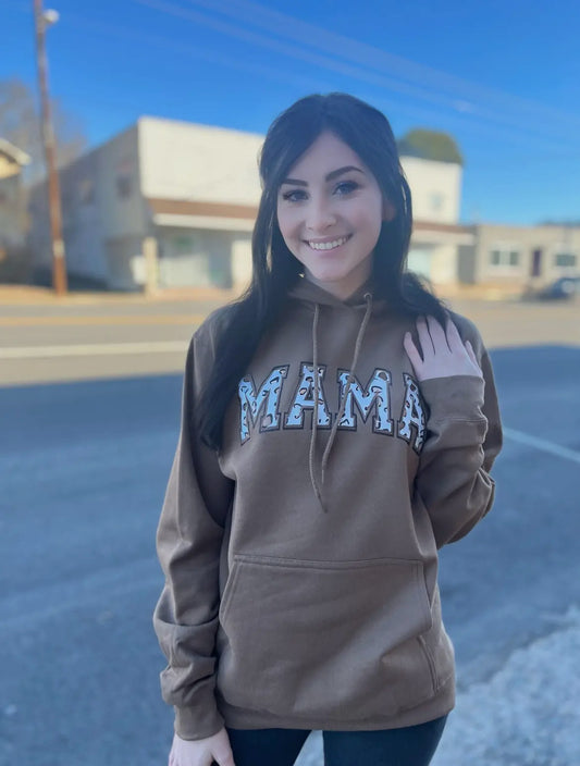 Brown Cheetah Mama Hoodie