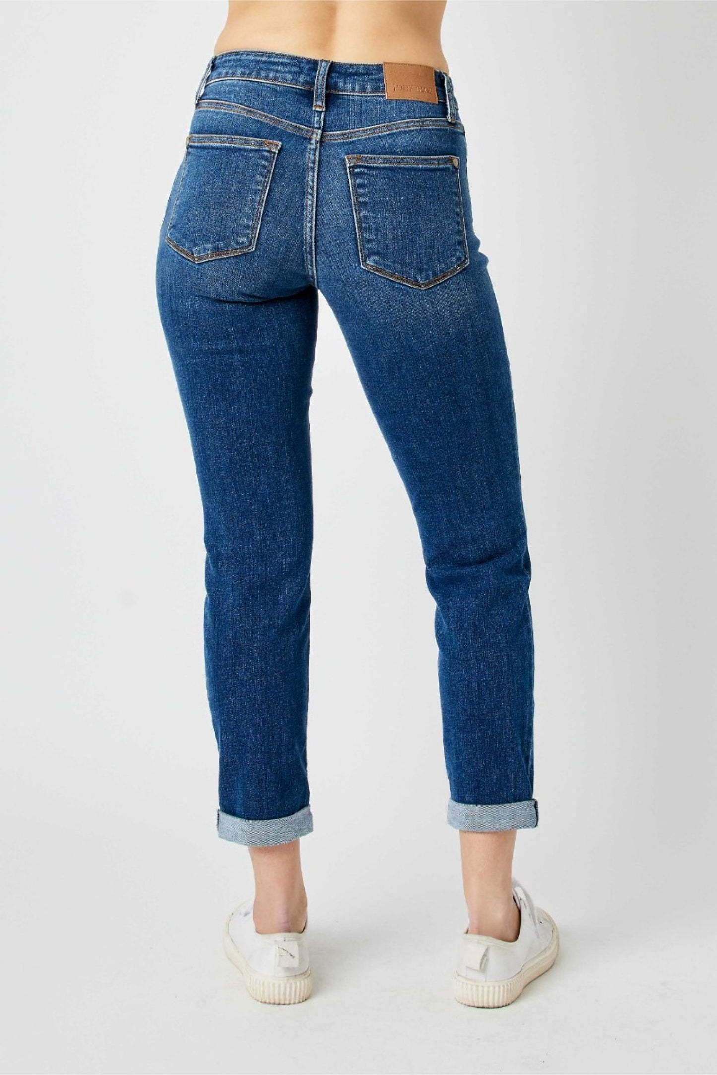 Judy Blue Caroline Mid-Rise Distressed Jeans (JB 82607)