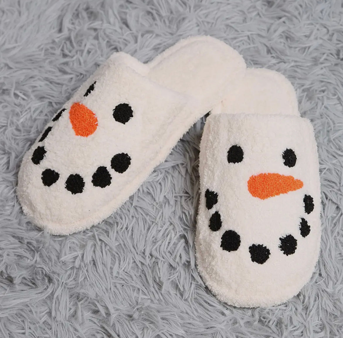 Snowman Microfiber Slippers