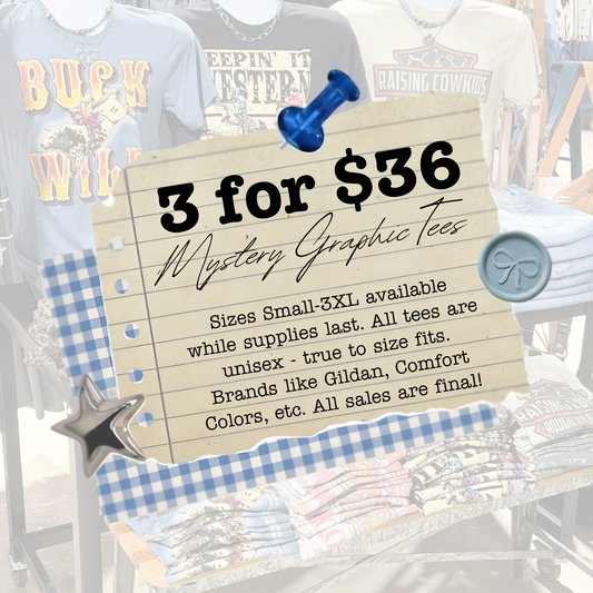 3 for $36 Mystery Graphic Tees