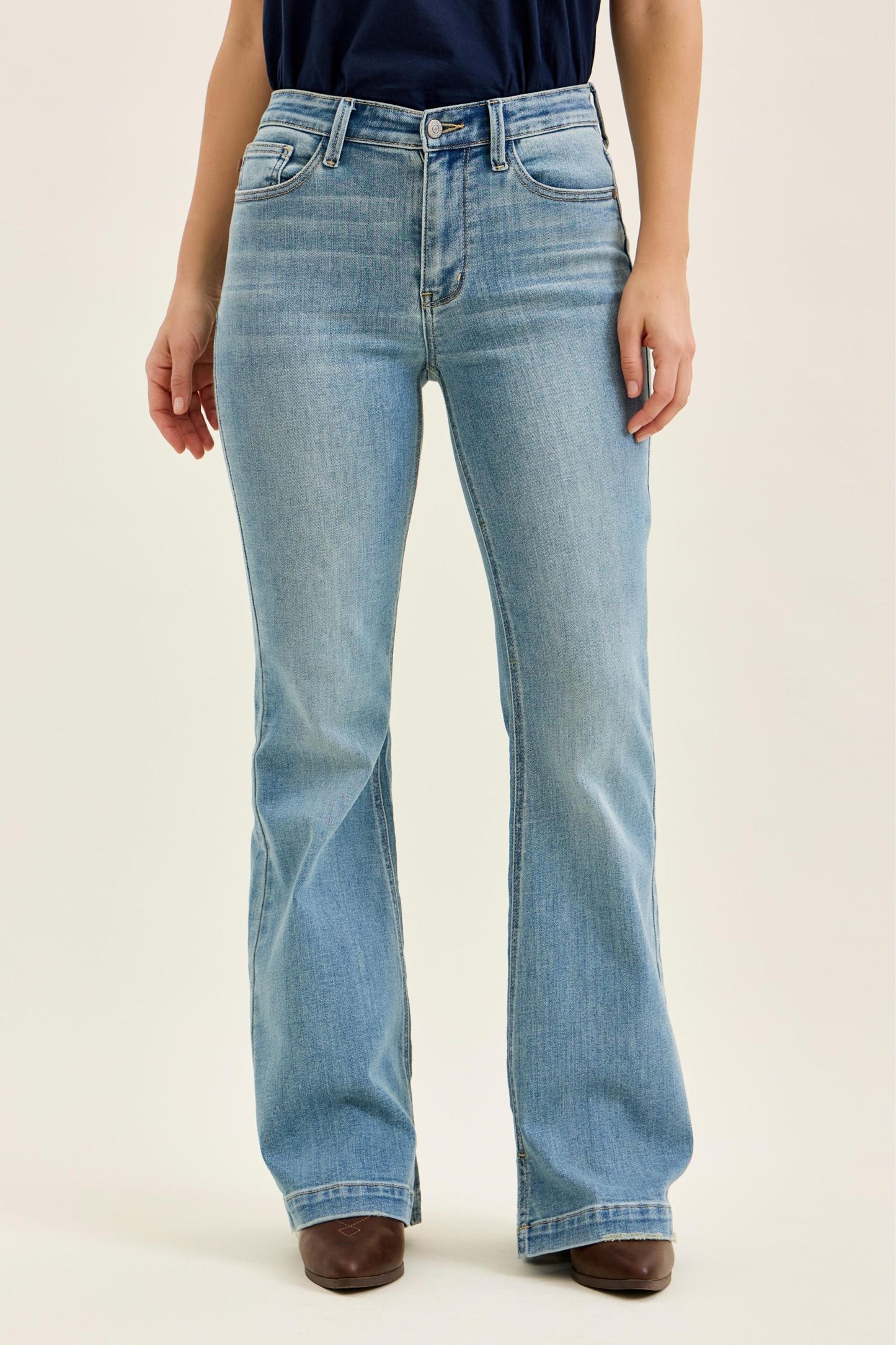 Judy Blue Allie Multi-Inseam Mid Rise Flare Jeans (JB 82718)