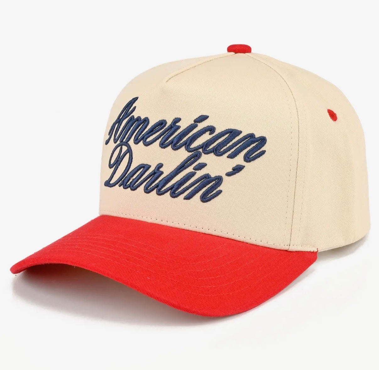 American Darlin’ Two-Tone Embroidered Trucker Hat