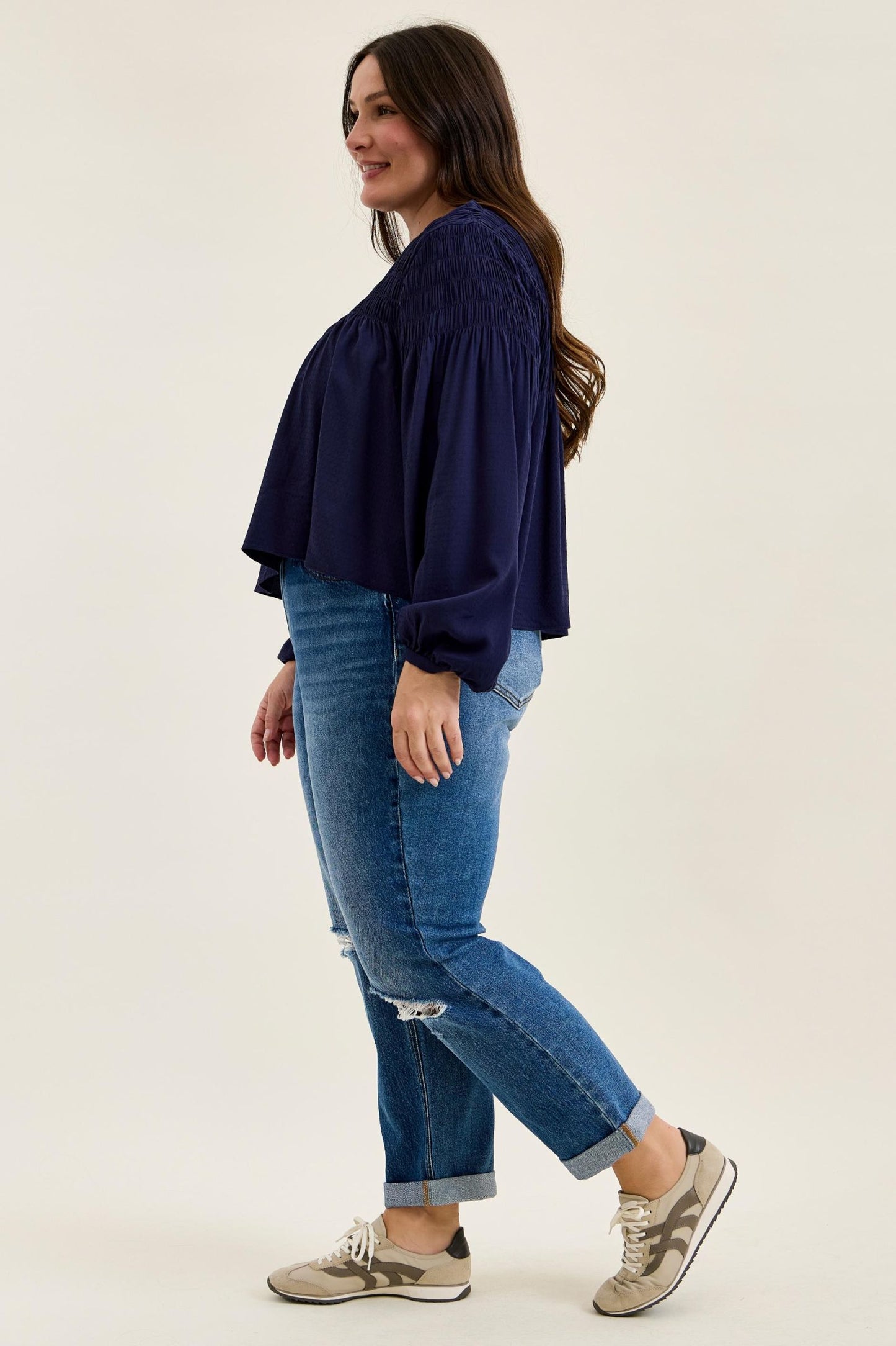 Judy Blue Billie High Rise Boyfriend Fit Jeans (JB 881189)