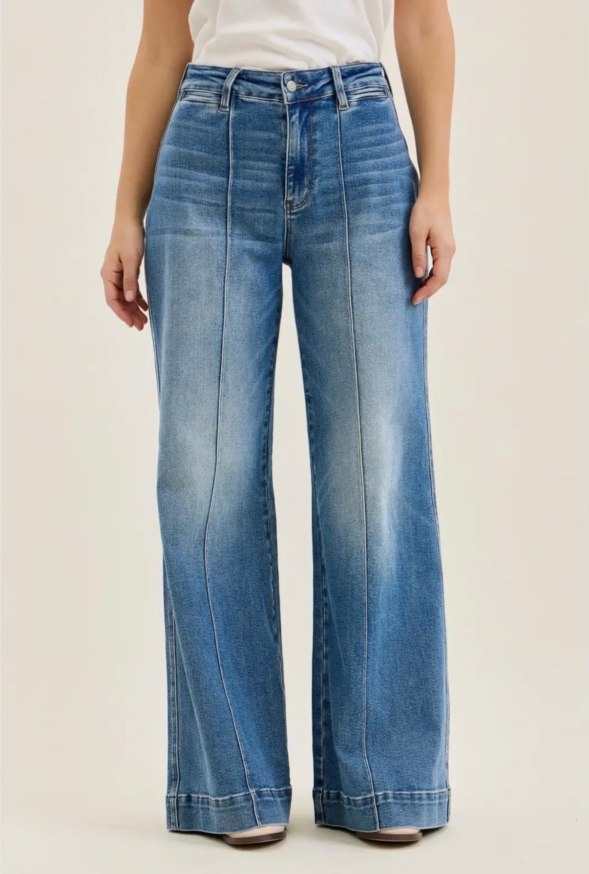 Judy Blue Liza High Rise Palazzo Jeans (JB 881160)
