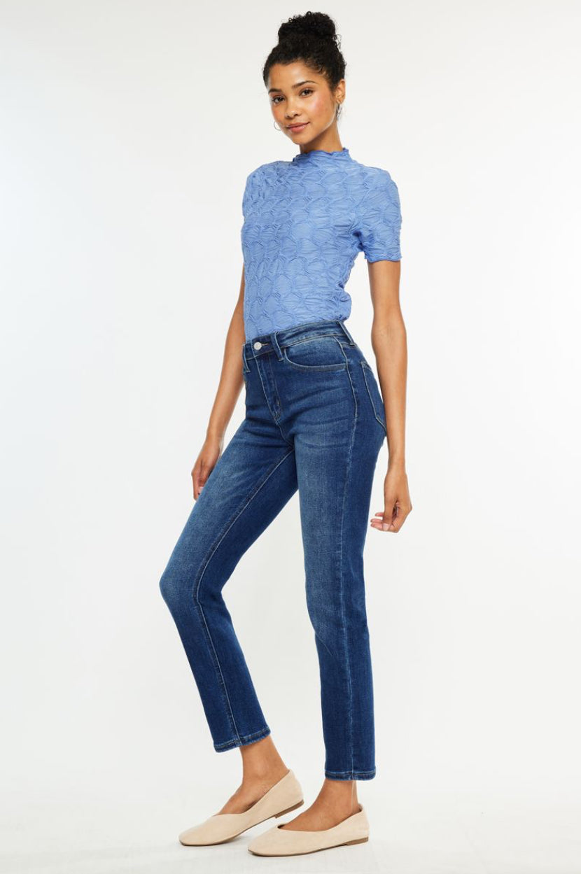 KanCan Adaline High Rise Slim Straight Leg Jeans